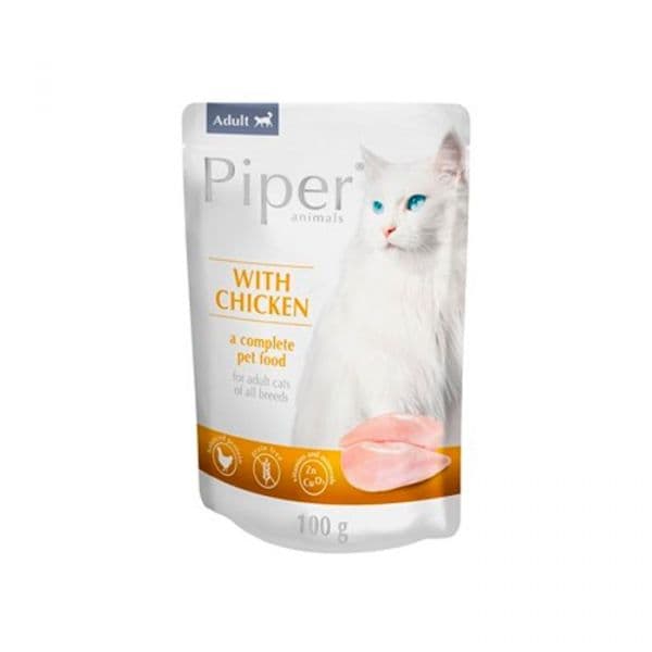 Ração Húmida Piper Adulto Frango 100g