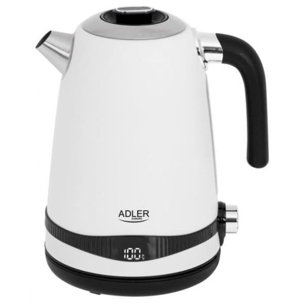 Adler Chaleira Elétrica AD-1295W Branco - 1.7L Display LCD
