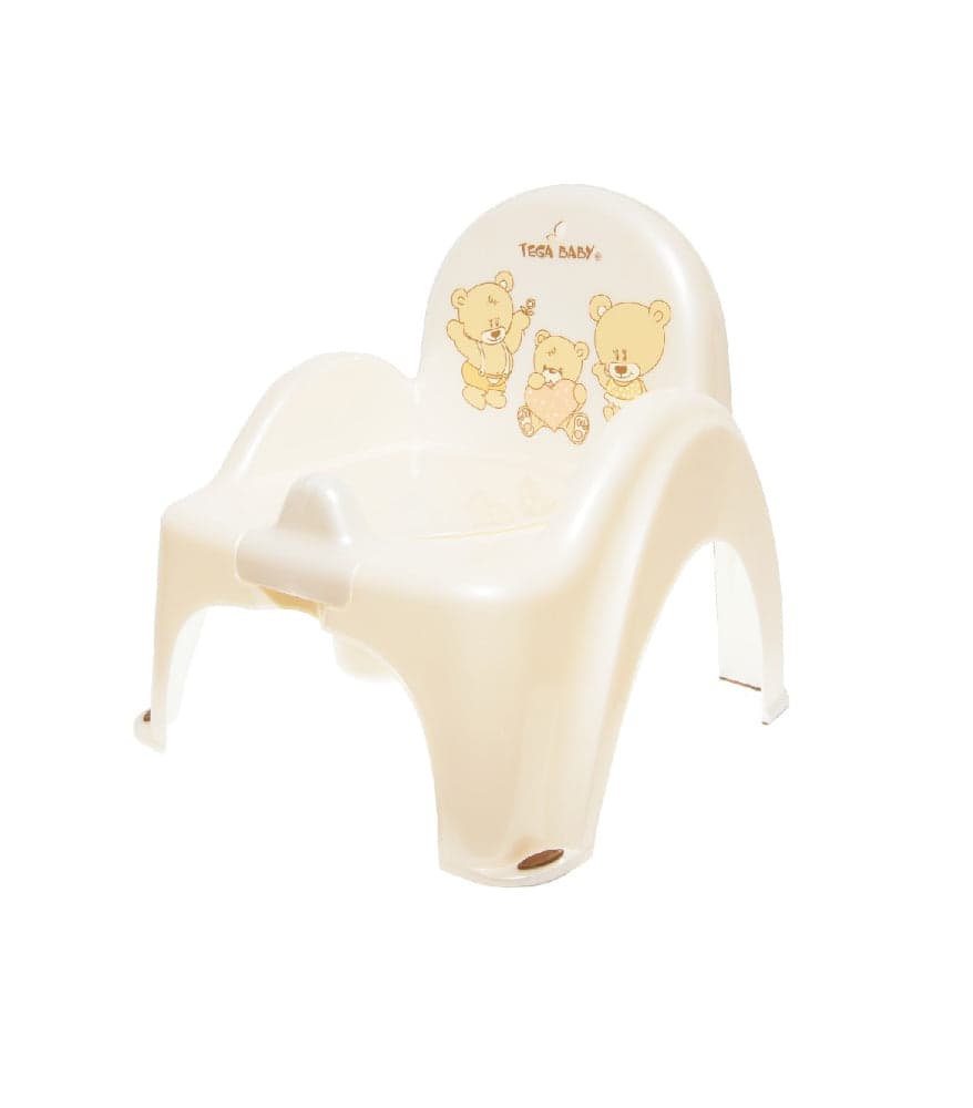 Cadeira Bacio anti-derrapante com música B.Active Teddy Bear White