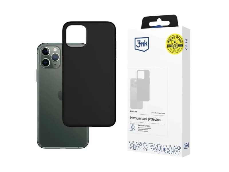 Capa 3mk Matt Case para iPhone 12/12 Pro - preta