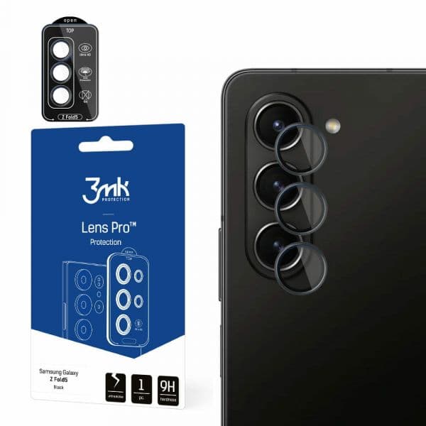 3MK Protetor Câmera para Samsung Galaxy Z Fold 5 Black