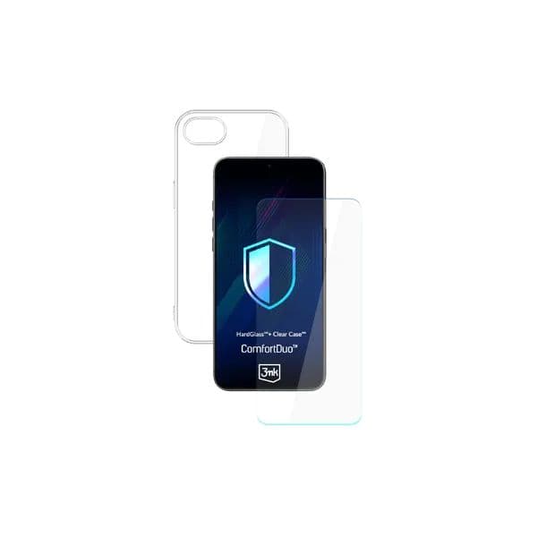 3MK Capa Silicone + Película Vidro para iPhone 16e