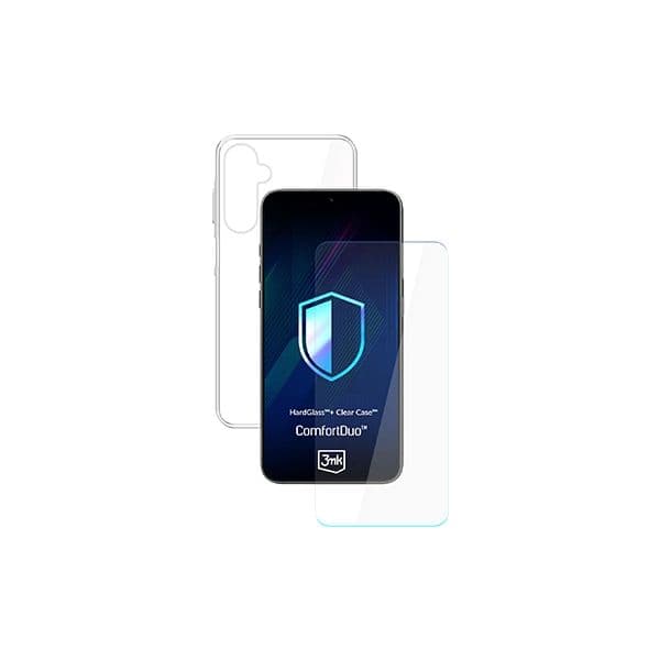 3MK Capa Clear + Vidro Temperado para Samsung Galaxy A26 Transparente