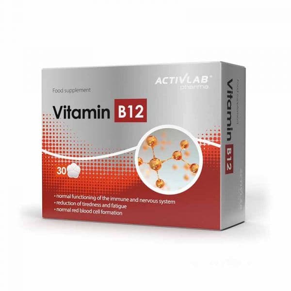 Activlab Vitamin B12 500mcg 30 Cápsulas