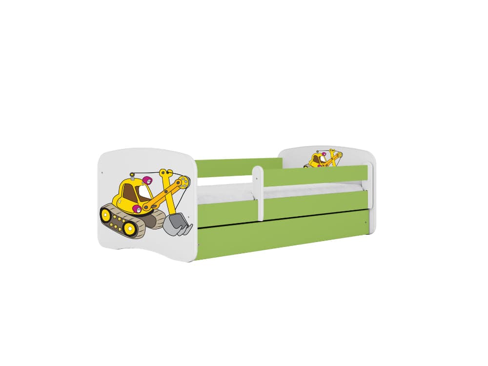 Cama 180 x 80 cm Kocot Kids BabyDreams Digger Green