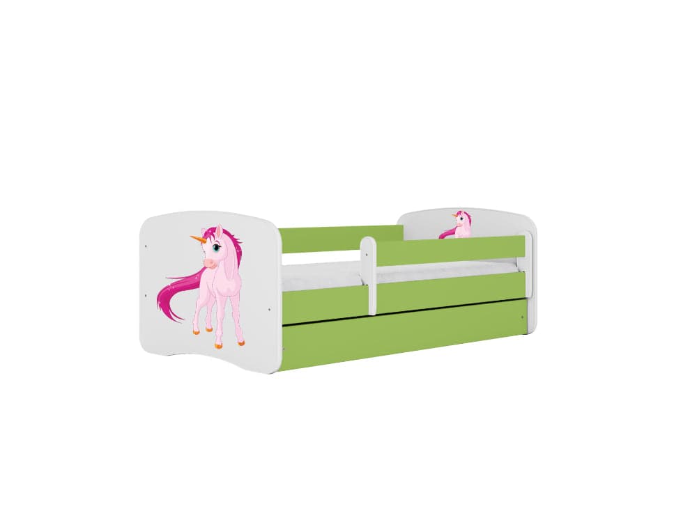 Cama 180 x 80 cm Kocot Kids BabyDreams Unicorn Green