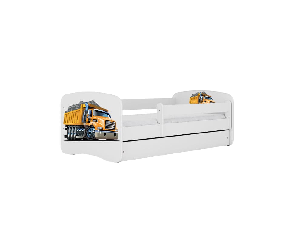 Cama 160 x 80 cm Kocot Kids com gaveta BabyDreams Truck White