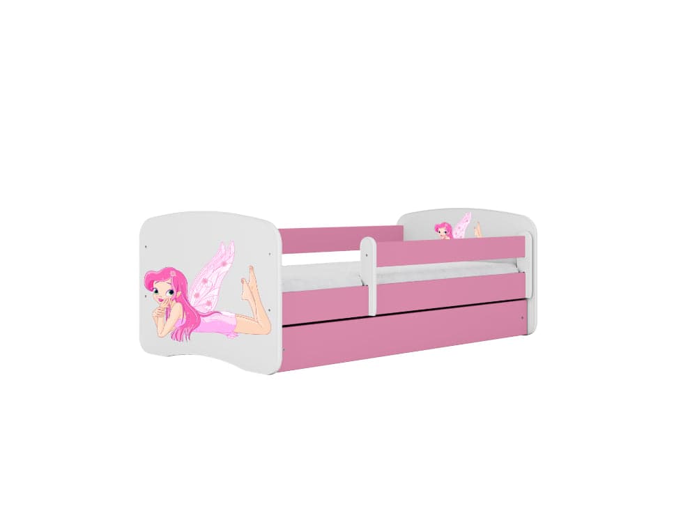 Cama 140 x 70 cm Kocot Kids BabyDreams Fairy com asas Pink