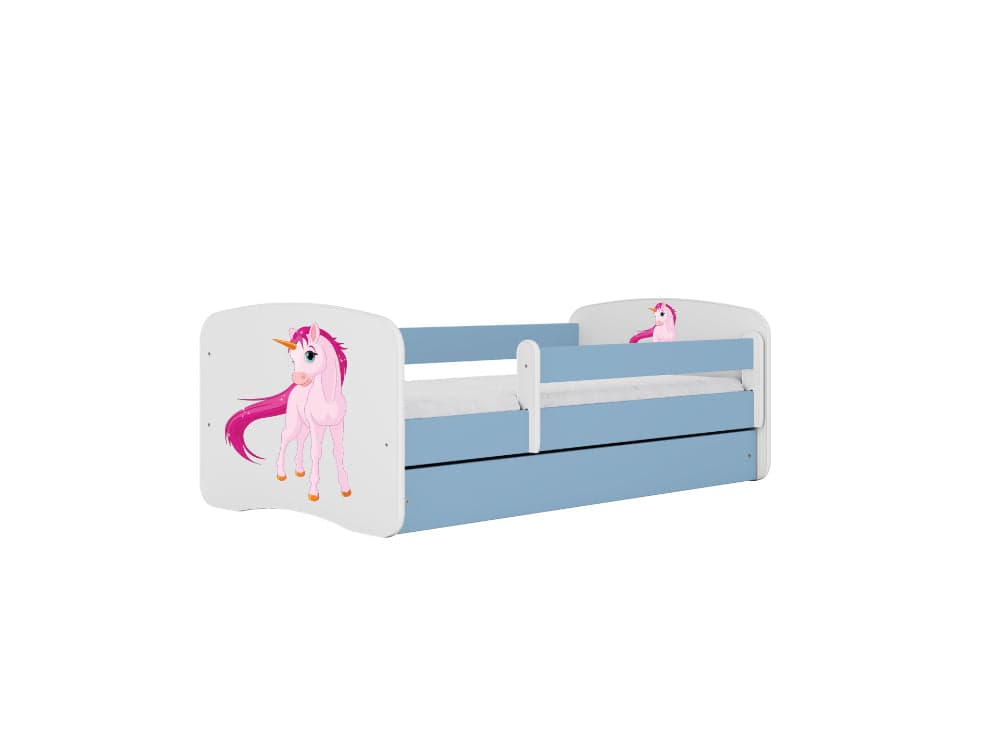 Cama 180 x 80 cm Kocot Kids BabyDreams Unicorn Blue