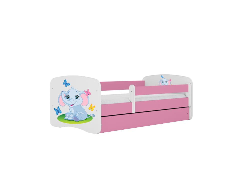 Cama 140 x 70 cm Kocot Kids BabyDreams Baby Elephant Pink