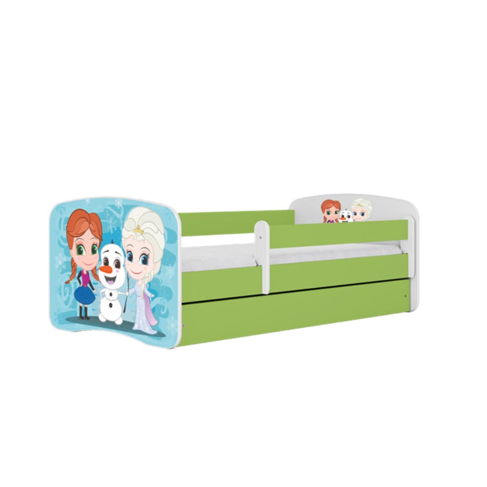 Cama 140 x 70 cm Kocot Kids BabyDreams Frozen Land Green