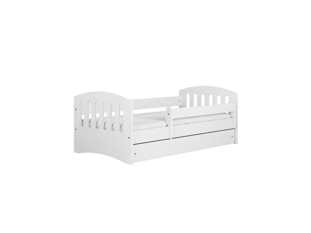 Cama 180 x 80 cm Kocot Kids com gaveta e colchão Classic 1 White