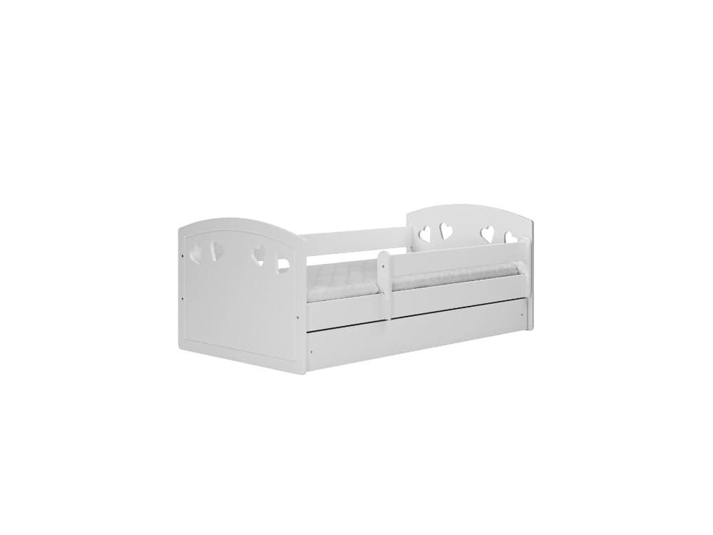 Cama 140 x 80 cm Kocot Kids com gaveta e colchão Julia White