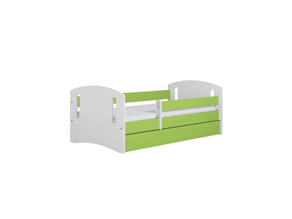 Cama 140 x 80 cm Kocot Kids com colchão Classic 2 Green