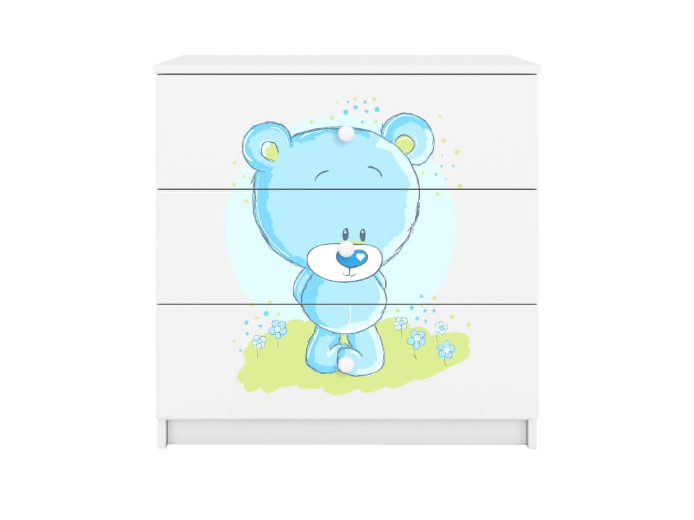 Cómoda Kocot Kids BabyDreams Blue Teddybear White