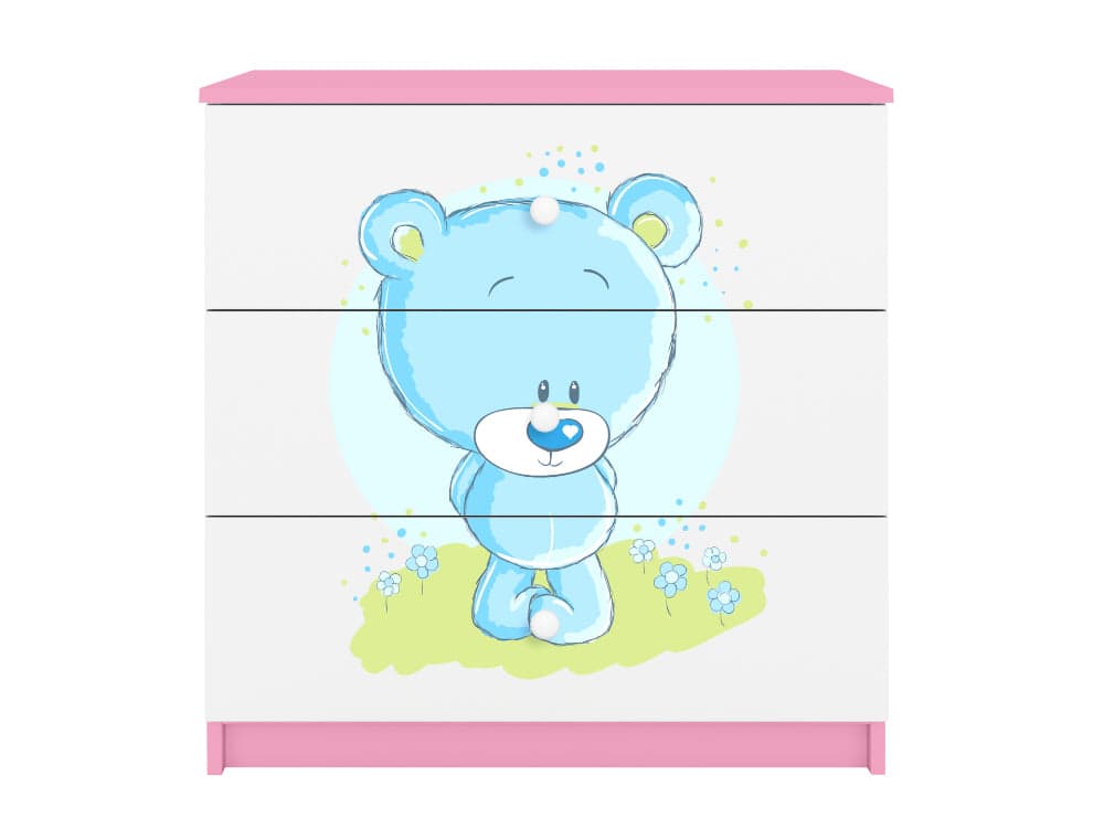 Cómoda Kocot Kids BabyDreams Blue Teddybear Pink