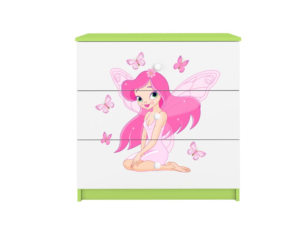 Cómoda Kocot Kids BabyDreams Fairy Borboletas Green