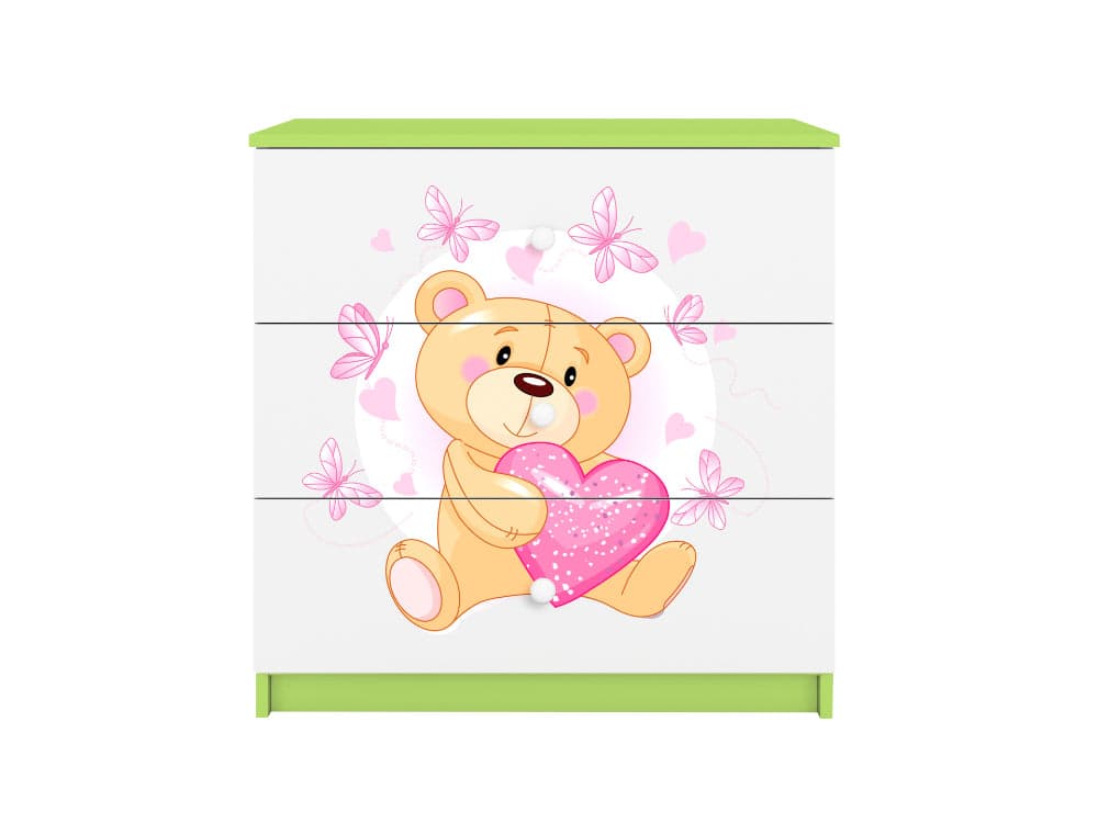 Cómoda Kocot Kids BabyDreams Teddybear Butterflies Green