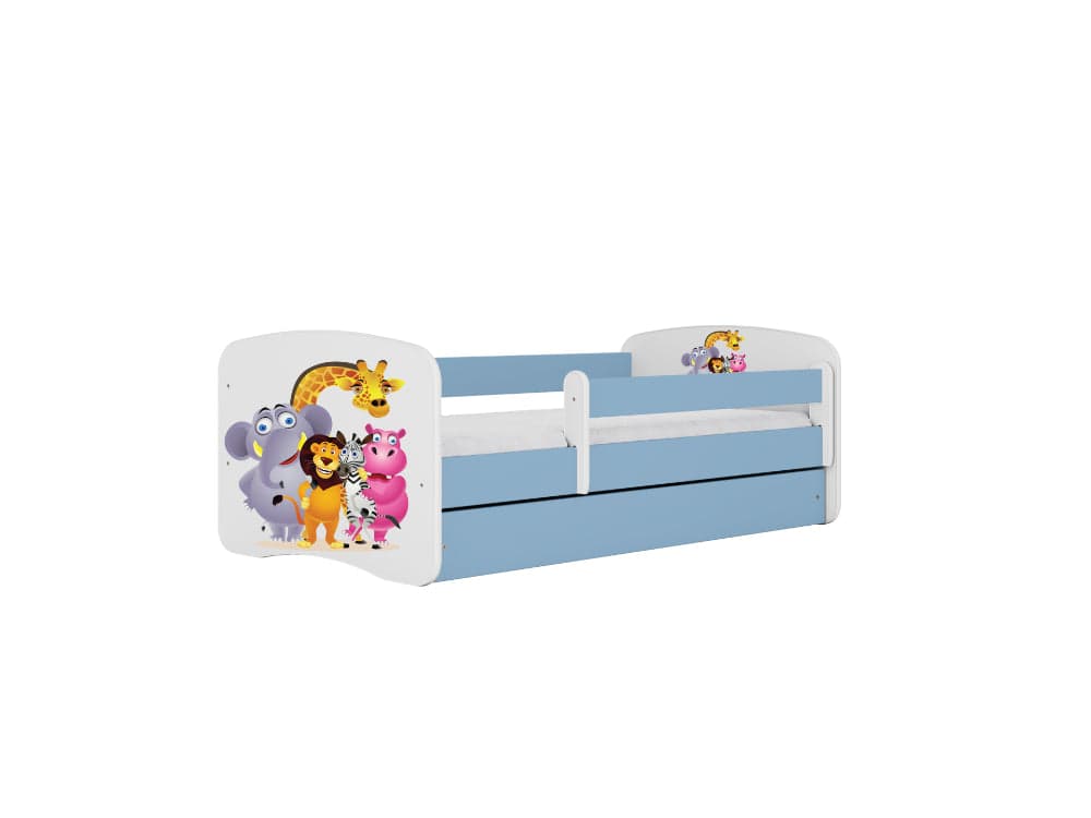 Cama 140 x 70 cm Kocot Kids BabyDreams Zoo Blue