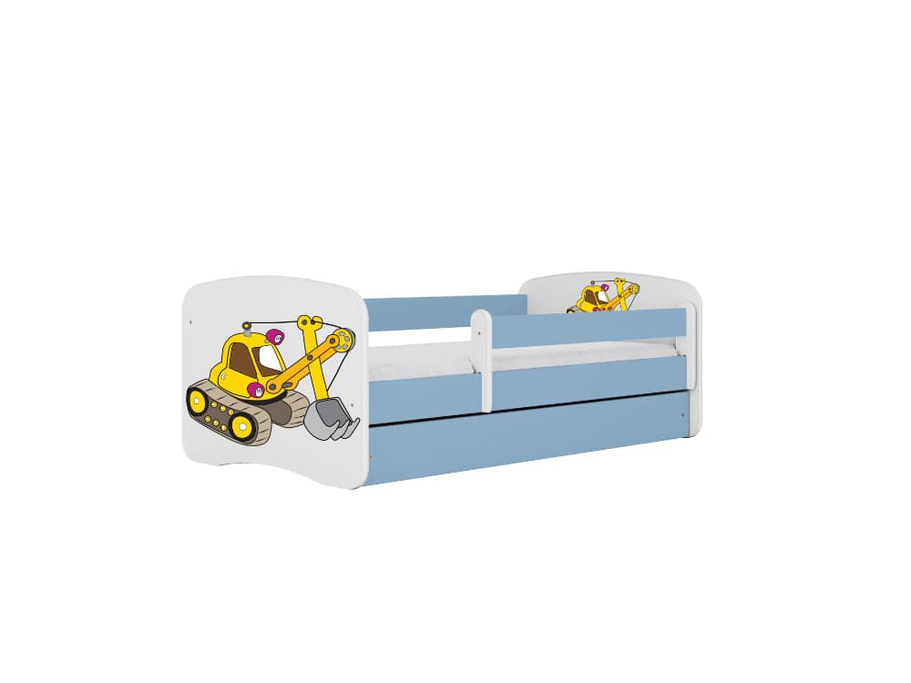 Cama 140 x 70 cm Kocot Kids BabyDreams Digger Blue