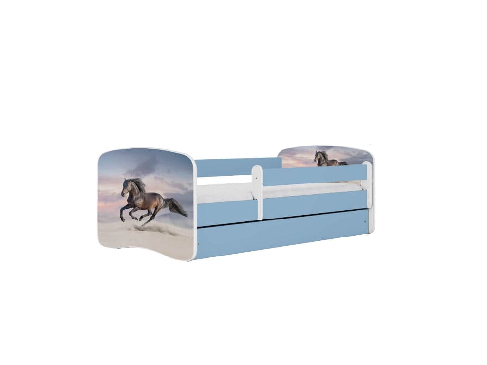 Cama 140 x 70 cm Kocot Kids BabyDreams Galloping Horse Blue