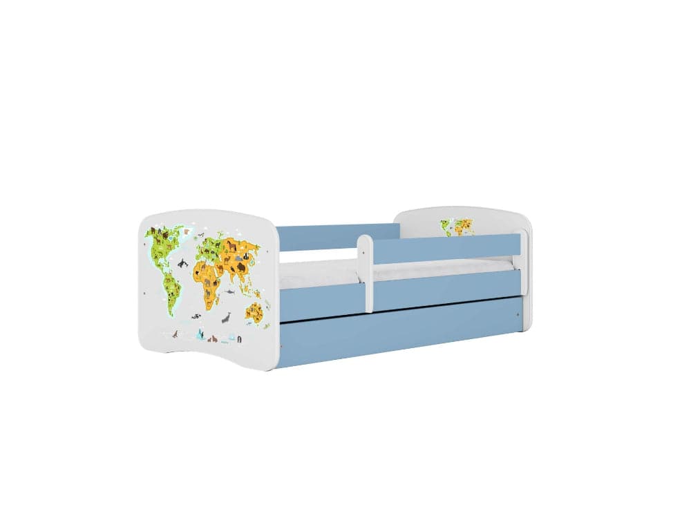 Cama 160 x 80 cm Kocot Kids BabyDreams Map Blue
