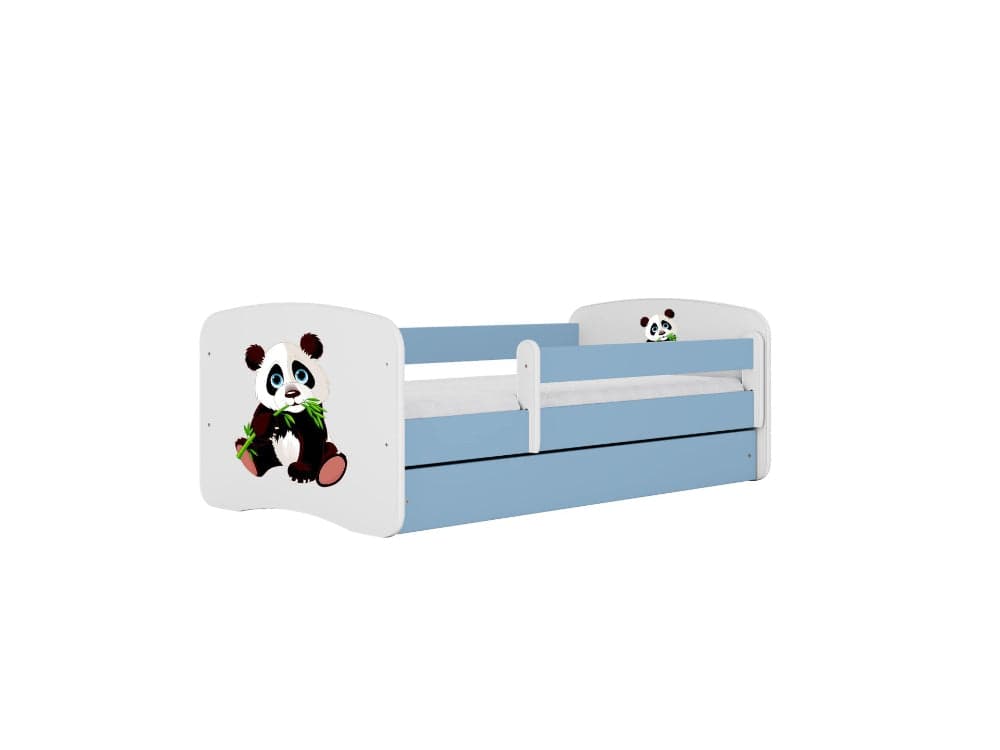 Cama 140 x70 cm Kocot Kids com colchão BabyDreams Panda 2 Blue
