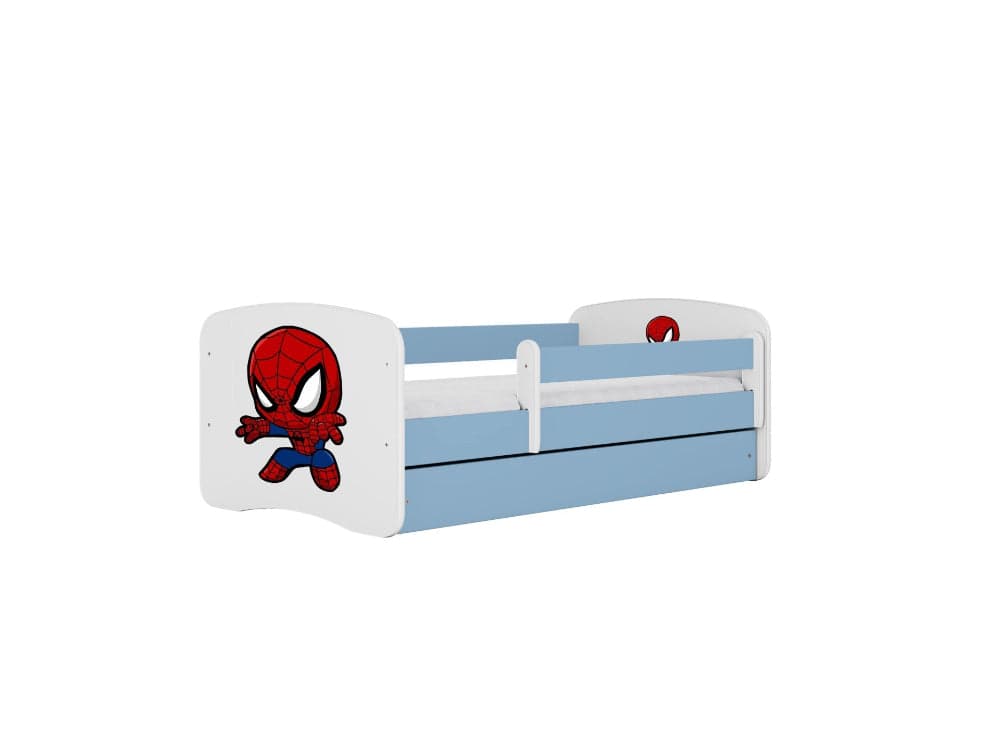 Cama 180 x 80 cm Kocot Kids com colchão BabyDreams Spiderman Blue