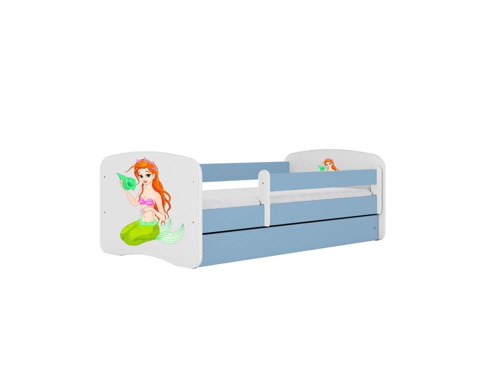 Cama 180 x 80 cm Kocot Kids com colchão BabyDreams Mermaid Blue