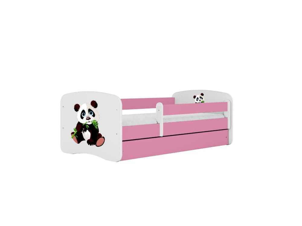 Cama 180 x 80 cm Kocot Kids com colchão BabyDreams Panda 2 Pink