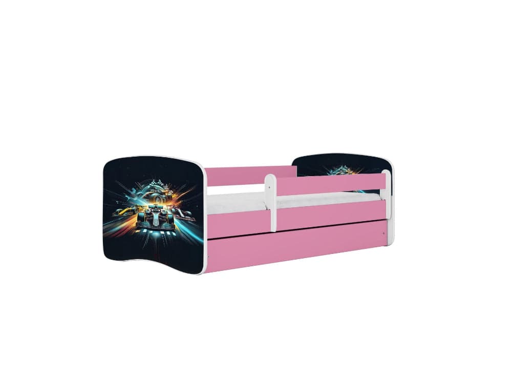Cama 180 x 80 cm Kocot Kids BabyDreams Race Pink