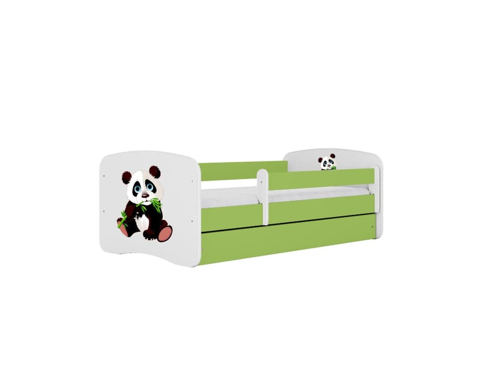 Cama 160 x 80 cm Kocot Kids com gaveta BabyDreams Panda 2 Green