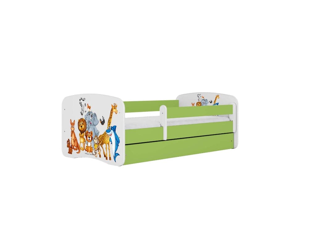 Cama 180 x 80 cm Kocot Kids BabyDreams Animals Green