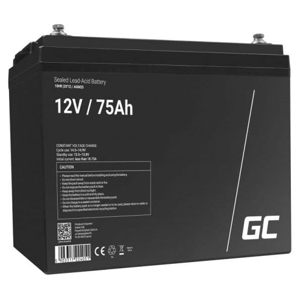 Green Cell Bateria UPS AGM25 12V 75Ah
