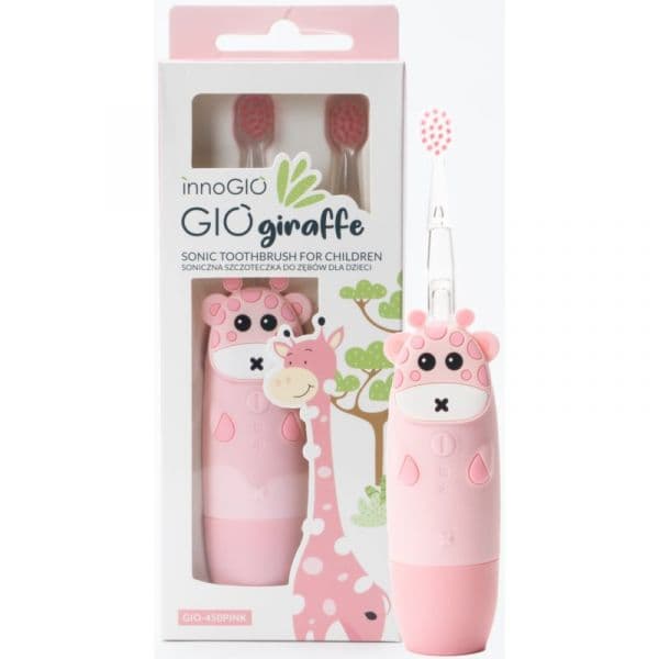 Innogio Giogiraffe Sonic Toothbrush Escova de Dentes Sónica para Crianças Pink