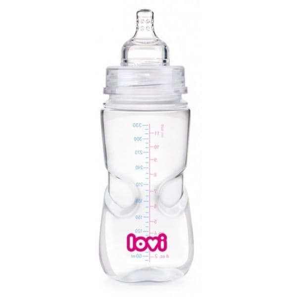 Lovi Biberão Silicone Sucção Ativa 330 ml 3m+ - 5903407215600