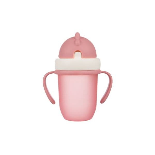 Canpol Babies Copo com palhinha 9+m Rosa 210 ml