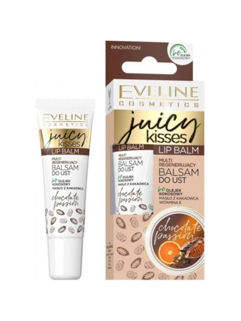 Eveline Lip Balm Juicy Kisses Chocolate Passion 12Ml