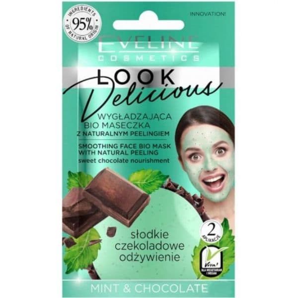 Eveline Look Delicious Face Bio Mask + Natural Scrub Mint Chocolate 10ml