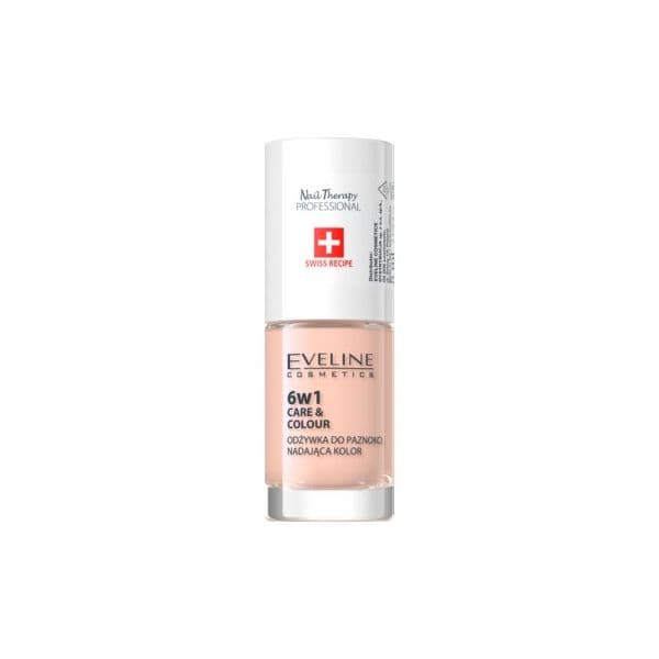Eveline Nail Therapy Care & Colour Condicionador Unhas 6 In 1 Tom Nude 5 ml