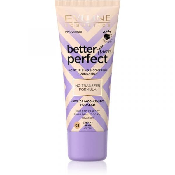 Eveline Better Than Perfect Base Corretora de Imperfeições com Efeito Hidratante Tom 05 Creamy Beige Neutral 30ml