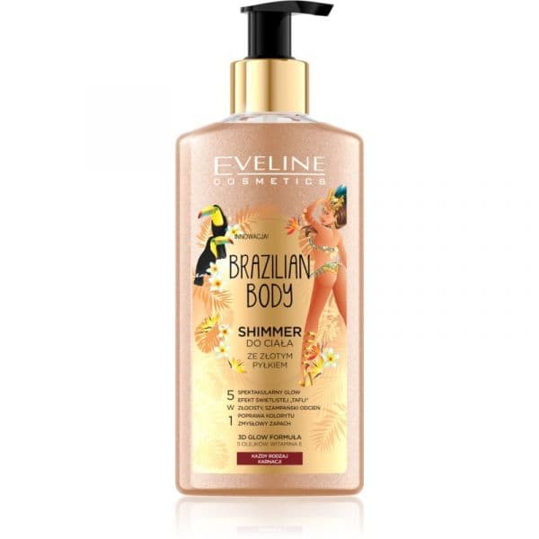 Eveline Cosmetics Brazilian Body Emulsão Corporal com Glitter 150ml