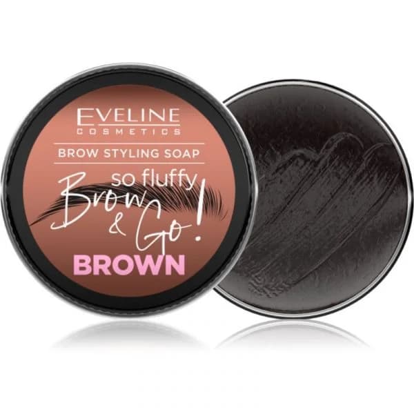 Eveline Cosmetics Brow & Go! Sabonete de Styling para Sobrancelhas Tom Brown 25 g