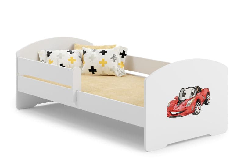 Cama de criança 160 x 80 colchão e estrado incluídos Kobi Luk Racing car
