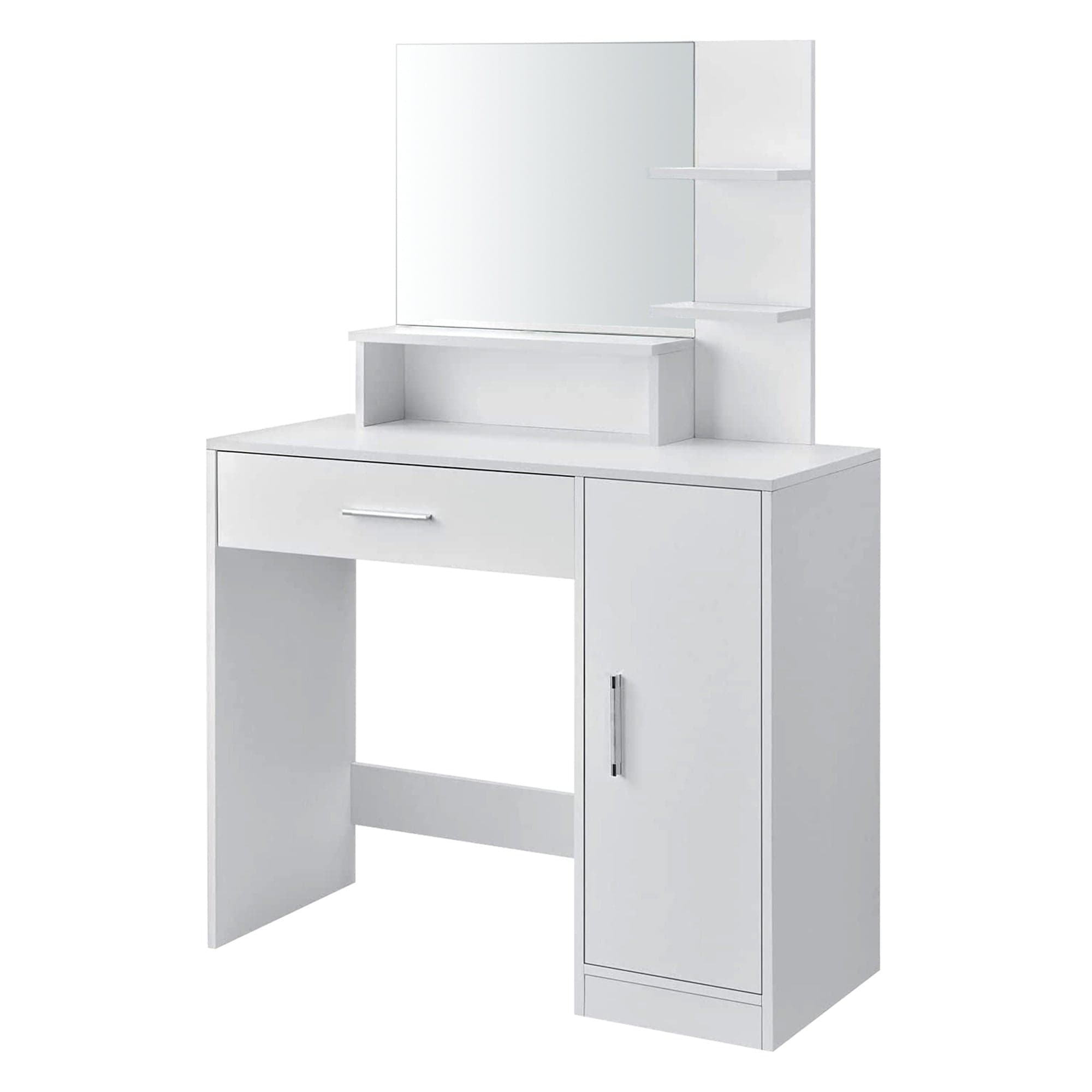 Toucador com espelho 90x38x137,5 cm branco