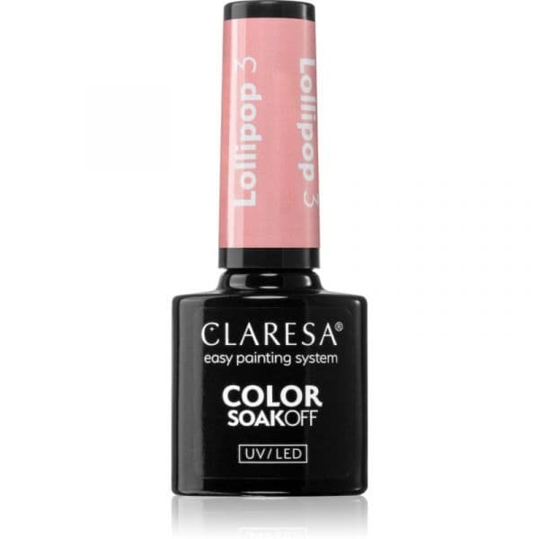 Claresa Soakoff UV/LED Color Lollipop Verniz de Gel para Unhas Tom Lollipop 3 5g