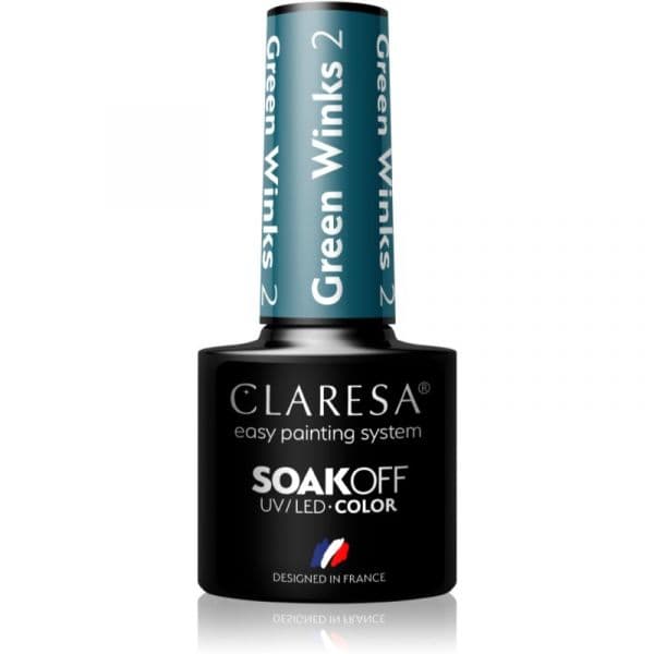 Claresa Soakoff UV/LED Color Green Winks Verniz de Gel para Unhas Tom 2 5g