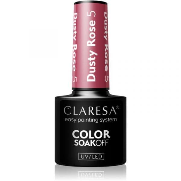 Claresa Soakoff UV/LED Color Dusty Rose Verniz de Gel para Unhas Tom 5 5g