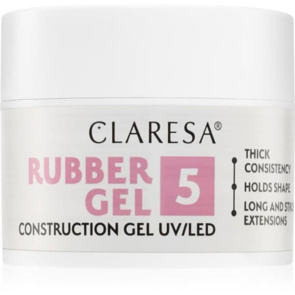 Claresa Rubber Gel Construction Gel UV/LED Gel Laca para a Extensão da Unha Tom 05 45 g