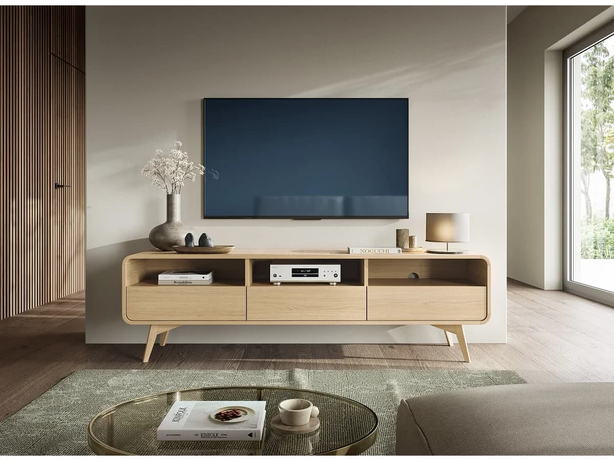 Móvel de TV : carvalho Vicenza, 180 x 52 x 39 cm